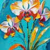 Orchid Flowers Art Diamond Painting