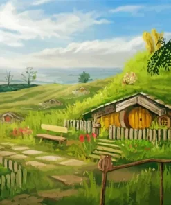 Shire Landscape Diamond Painting