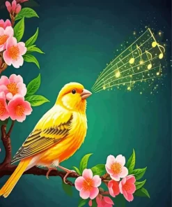 Singing Bird Diamond Painting